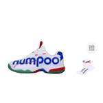 KUMPOO Badminton Shoes Unisex Low top White/Blue