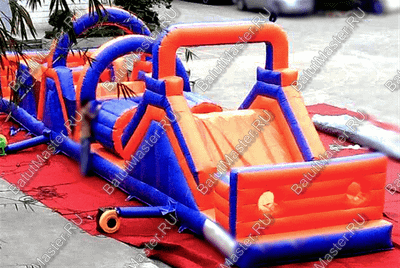 Надувная полоса препятствий "Веселый забег" 15*3*4 м