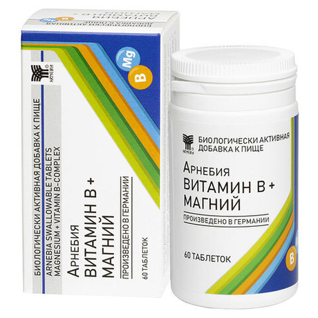 Арнебия Витамин B + Магний (60 таблеток)