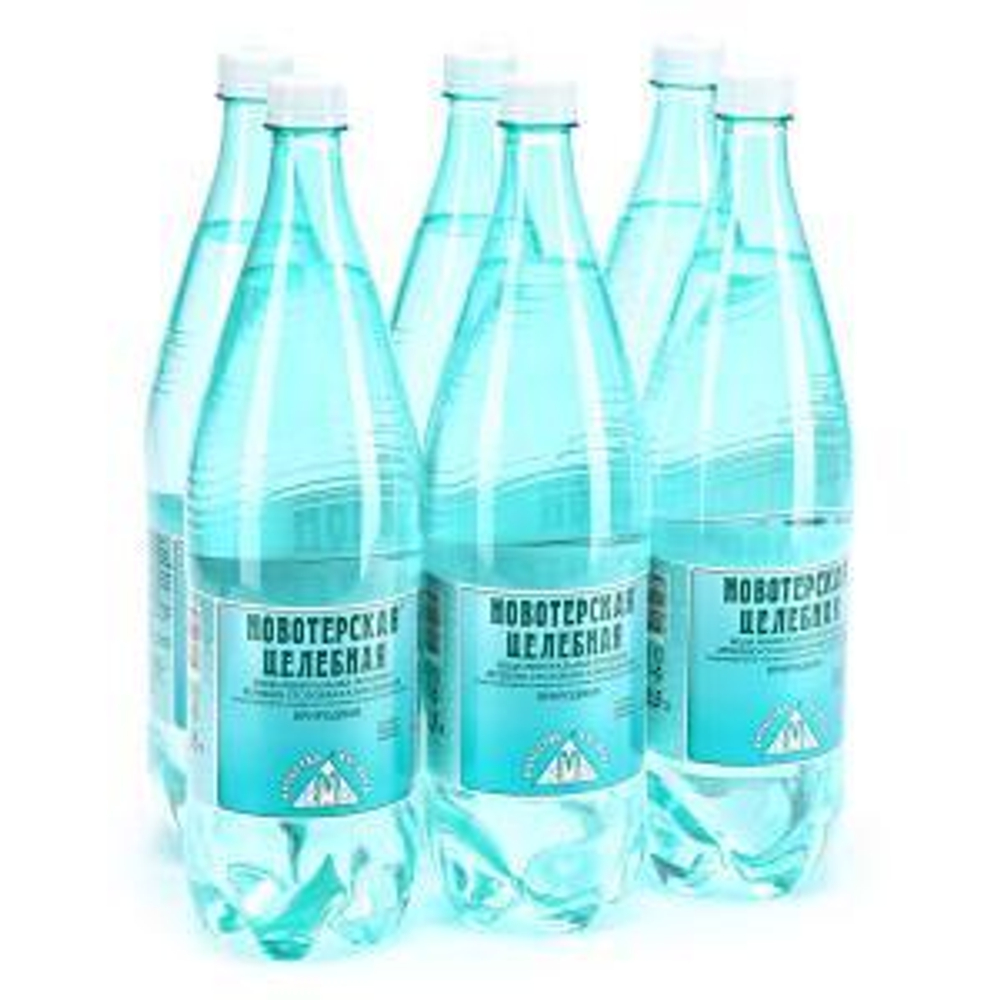 Минеральная вода "Новотерская целебная" 1,5 л. ПЭТ (6 шт. в упаковке)