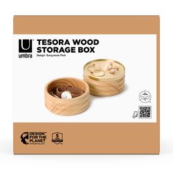 Шкатулка для украшений Tesora, натуральное дерево/латунь