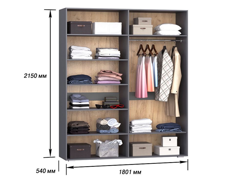 Стокгольм Шкаф 4х ств.