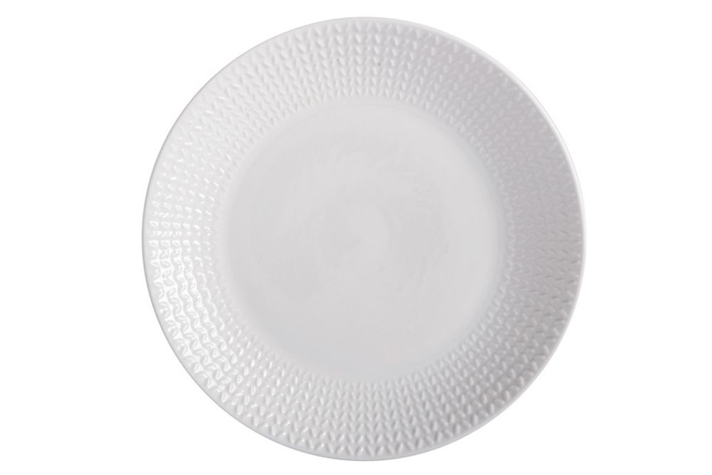 Тарелка закусочная Corallo, белая, 19 см