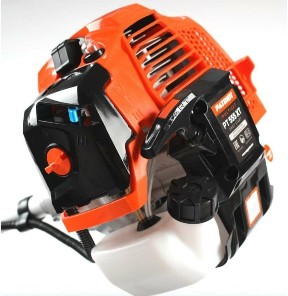 Мотокоса бенз PATRIOT PT 555 (1+1), 52сс, 3.0л.с, жест. вал, U-рук, катушка Comfort+3Т(250106230)