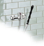 Набор для интимного душа Shower me Deluxe (Цвет: черный с серебристым)