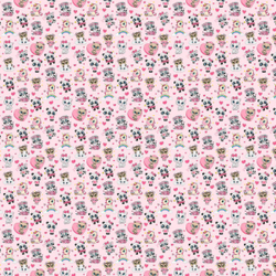 Ткань постельно-плательная Prival Перкаль-13175, 140г/м2, цвет розовый, 1.5х4м