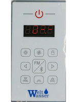 Душевая кабина WeltWasser  WW500 LAINE 1004 100х100 см,  прозрачное стекло, поддон низкий, крыша, гидромассаж