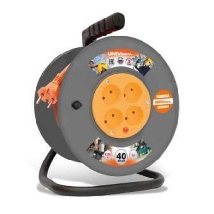 Удлинитель катушка "UNIVersal" ВЕМ-250 термо ПВС 2*0,75 4гн. 30м