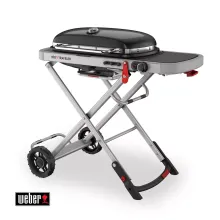 Портативный газовый гриль Weber Traveler, 1 горелка, чёрный