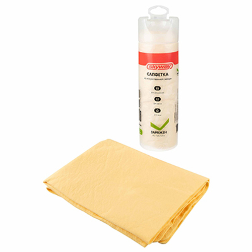 Салфетка - замша Skyway в тубе большая 43 х 64 см