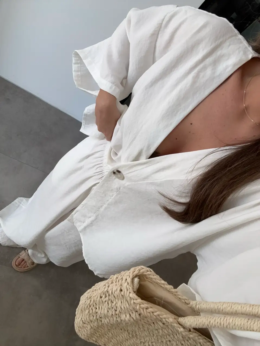 Костюм с кимоно с брюками на эластичном поясе