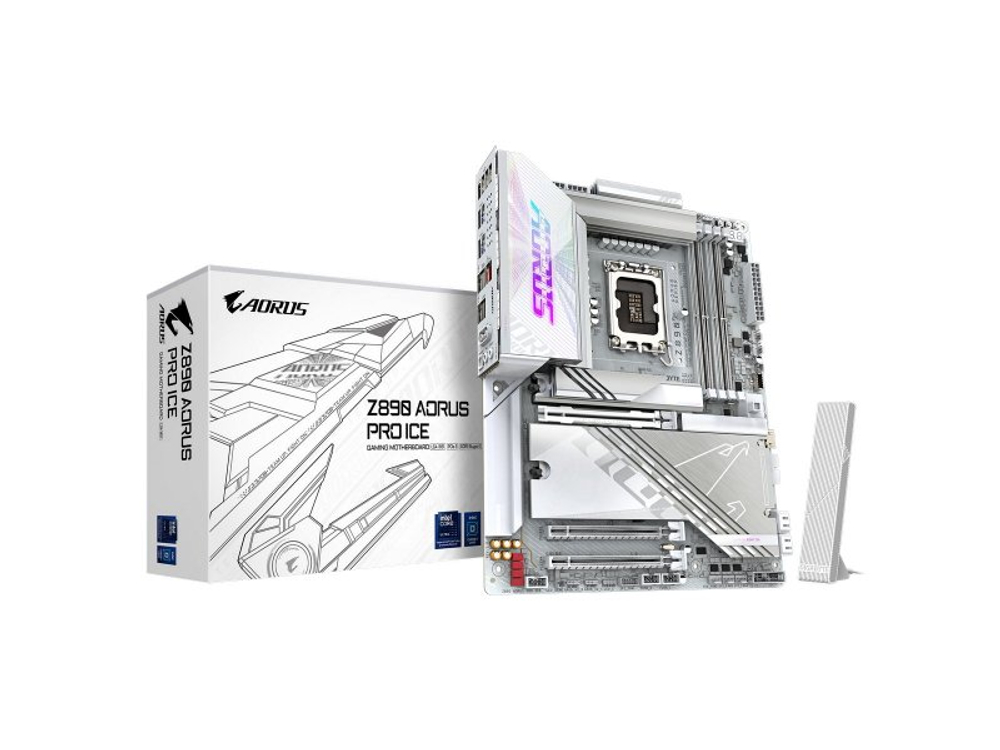 Материнская плата Gigabyte Z890 Aorus Pro Ice, Socket LGA 1851, Intel Z890, ATX, RTL
