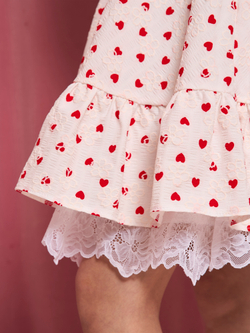 Сарафан для девочки "Сердечки"