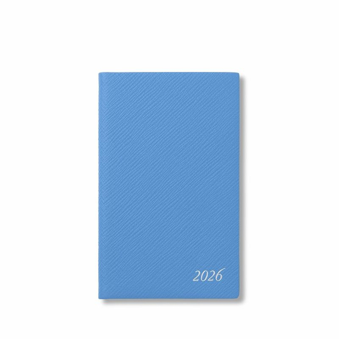Smythson Ежедневник-блокнот 2026 Panama Weekly Diary, Nile Blue