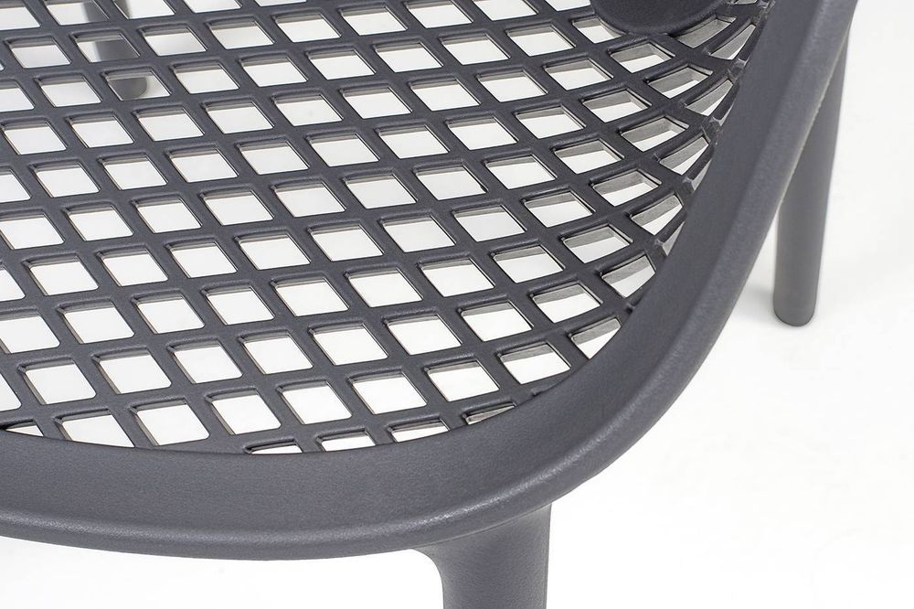 "Беллини" стул пластиковый, цвет темно-серый