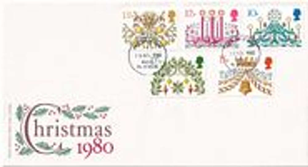 Конверт Первого дня Великобритании от 19 ноября 1980 года с пятью марками и спецгашением