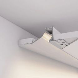 Профиль FANTOM-W45-BEVEL-2000 WHITE (Arlight, Алюминий) 039949