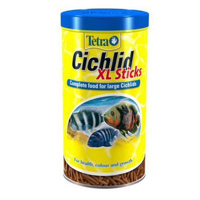 Tetra Cichlid Sticks XL - основной корм для крупных цихлид (большие палочки)