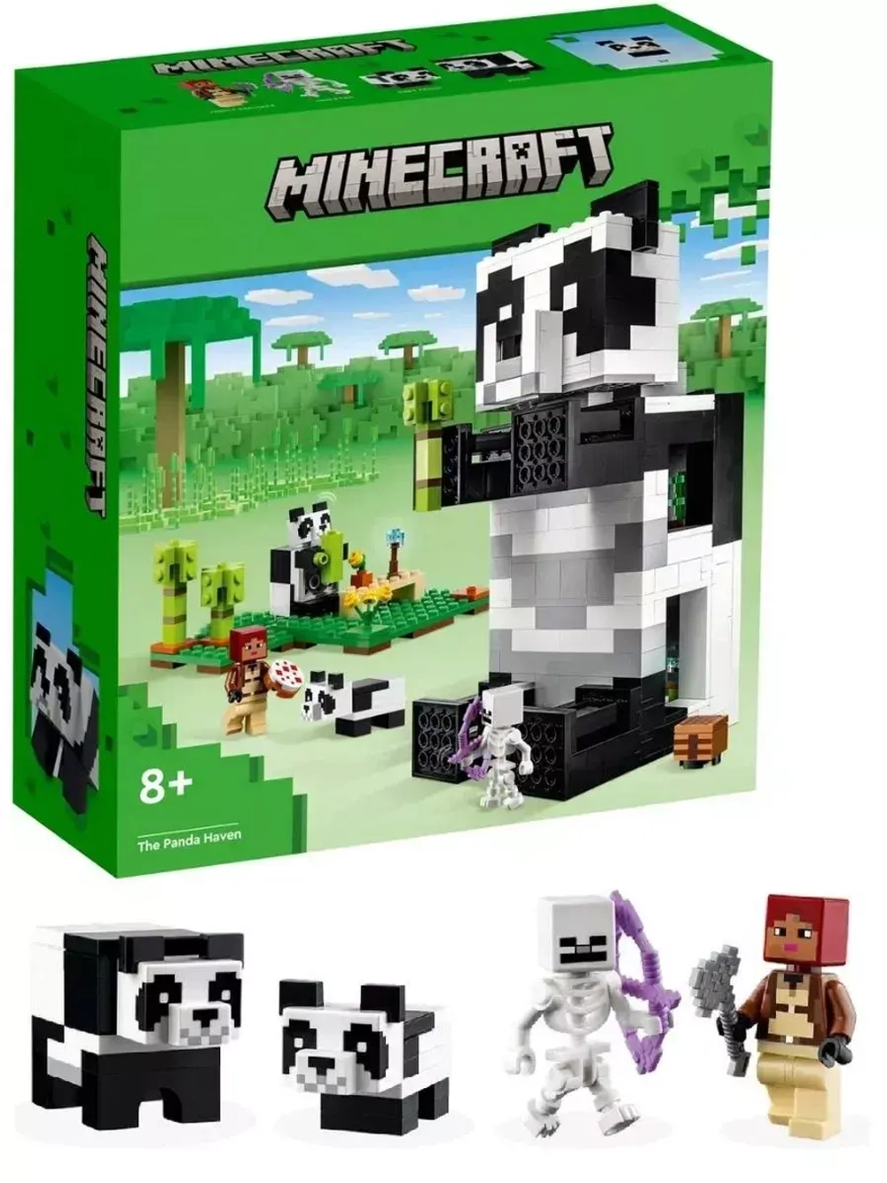 Конструктор Майнкрафт Дом панды 553 детали 8006