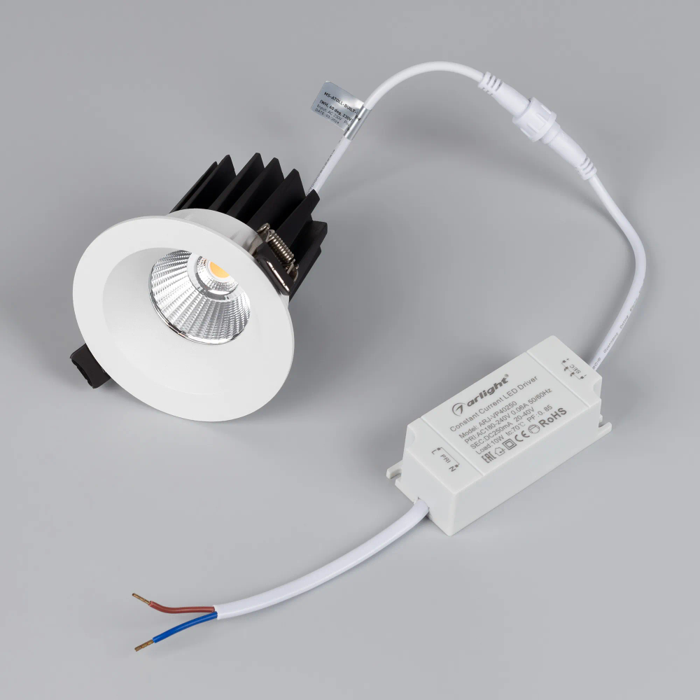 Светильник MS-ATOLL-BUILT-R86-10W Warm3000 (WH, 36 deg, 230V) (Arlight, IP54 Металл, 5 лет) 044593