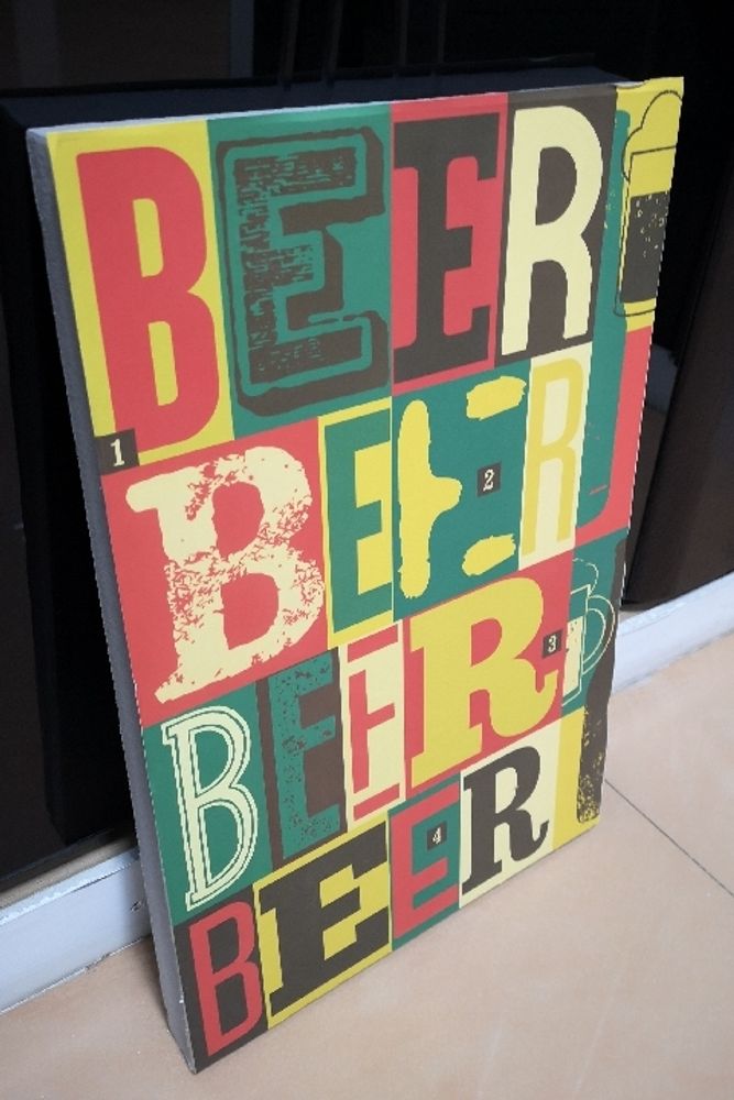 Табличка на пенополистироле Beer