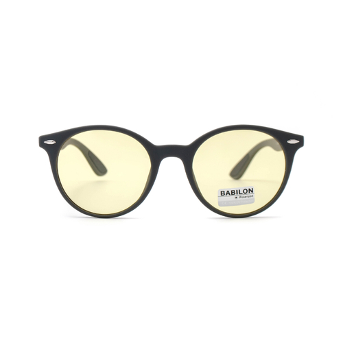 Очки АНТИФАРЫ BABILON 0853 С7 панто черные матовые
