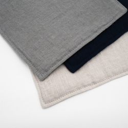 Прихватка льняная 22х22 Tkano Essential темно-синяя