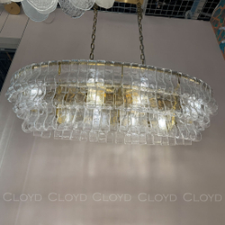 Люстра Cloyd NAMASTE C10 / шир. 100 см - латунь - прозрачн.стекло (арт.11690)