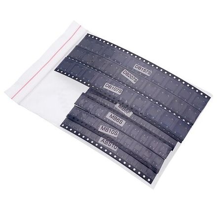 Мостовой выпрямитель в наборе, 80шт., MB6S / MB6F / MB10S / MB10F / ABS10 / DB107S / DB157S / DB207S