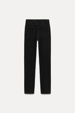 ZARA ДЖИНСЫ SKINNY С ВЫСОКОЙ ПОСАДКОЙ — ZW COLLECTION, ЧЕРНЫЙ