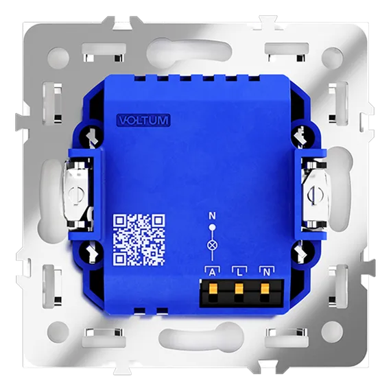 Датчик движения встраиваемый VOLTUM S70, (белый глянцевый) vls070501