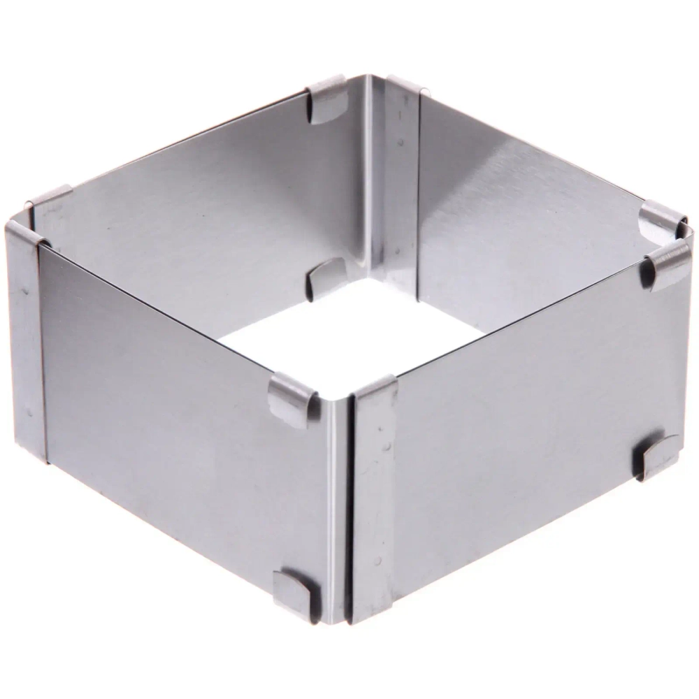 Форма для салата регулируемая «Квадрат»10*10*5см (до 17см)