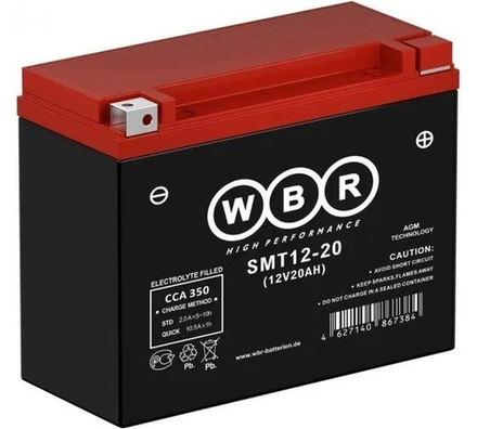 Аккумулятор SMT12-20 WBR Y50-N18L-A, YTX24HL-BS 205x87x162 20 а/ч