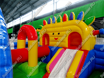 Коммерческий надувной батут "Радужный город 2" 12*6*3 м
