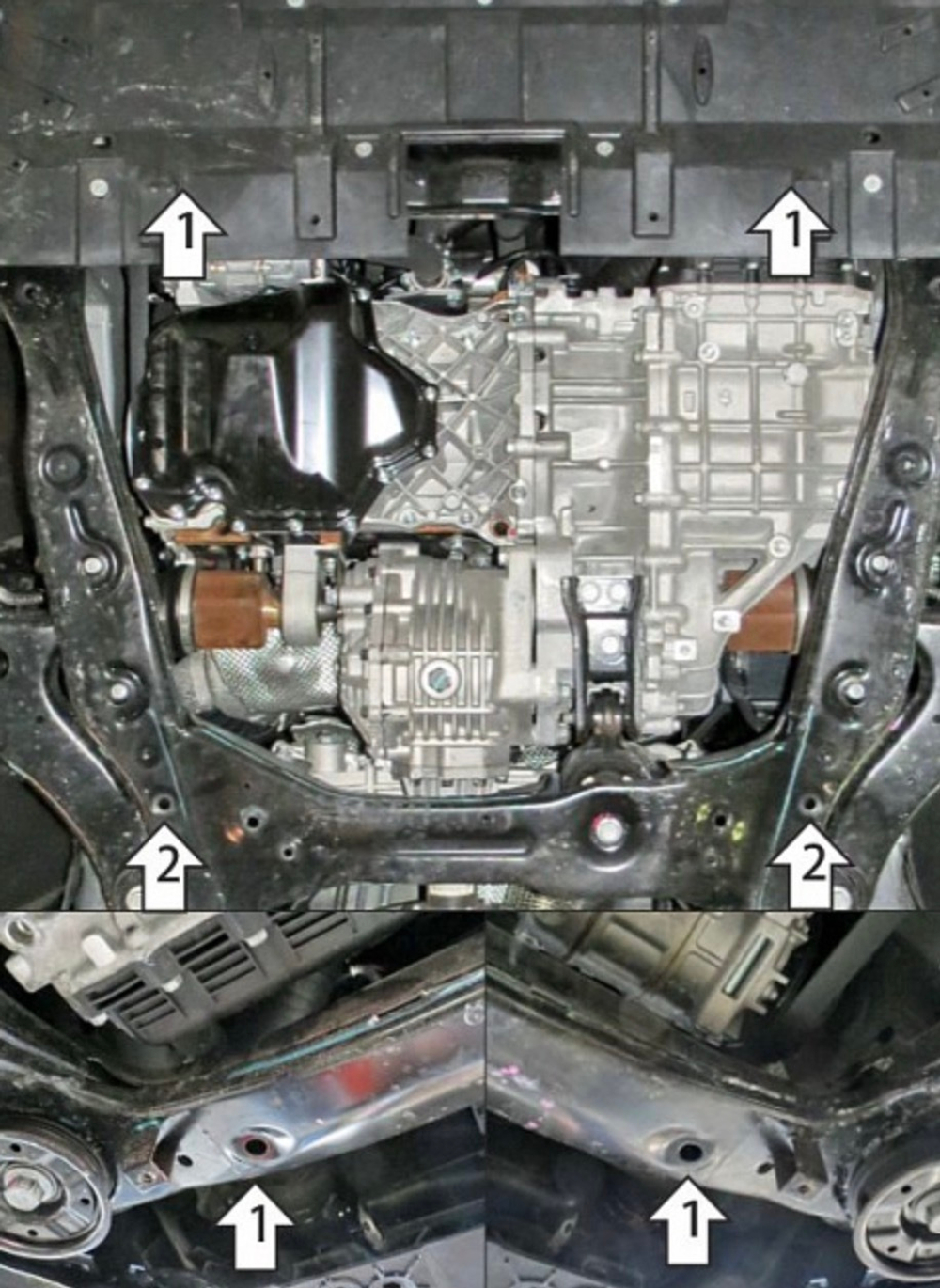 Защита двигателя и кпп для DFSK Fengon Ix7 Motodor.78610