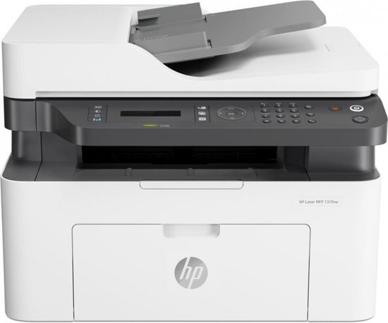 МФУ лазерное HP Laser 137fnw (4ZB84A) A4 WiFi белый/серый