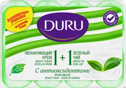 Мыло Duru 1 + 1 Soft Sens крем и зеленый чай 80г*4шт