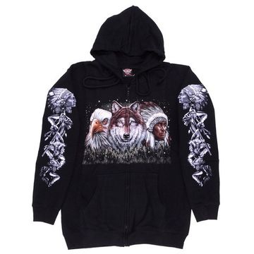 Толстовка Волк, Индеец, Орёл