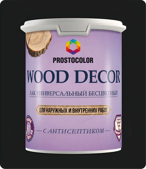 201411 Лак WOOD DÉCOR PROSTOCOLOR с воском глянец 2л