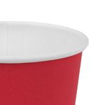 Стакан одноразовый бумажный 250/273 мл, D 80 мм, красный, КОМПЛЕКТ 1000 шт., холодное/горячее, WELDAY (ВЭЛДЭЙ), 702693