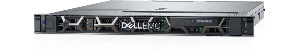 PowerEdge R6515 10B (up to 10x2.5", Riser Config 2, 2x16 LP PCIe) AMD EPYC 7713P (2.0GHz,64C,256M,225W), 8GB RDIMM 3200MT, PERC H740P Mini, 480GB SSD SATA Read Intensive 6Gbps 512 2.5in Hot-plug AG Drive, BCM5720, Broadcom 57416 Dual Port 10GbE BaseT Adap