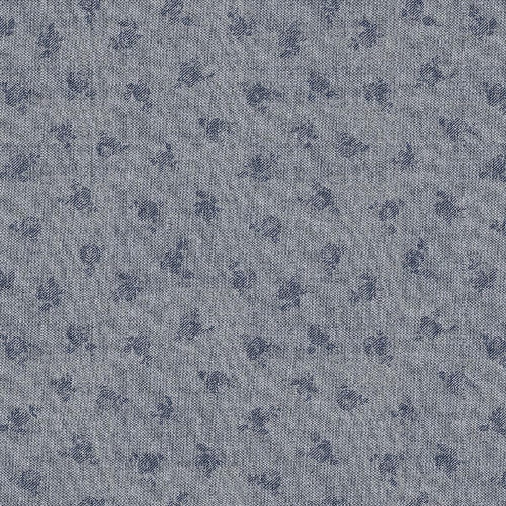 Ткань постельно-плательная Prival Пестроткань Мильфлёр светло-серый, 142г/м2,1.5х15м