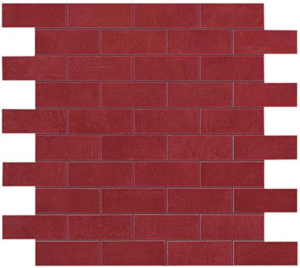 Мозаика ATLAS CONCORDE BOOST Red Minibrick 30,5х30,5 9BMQ 8,5мм