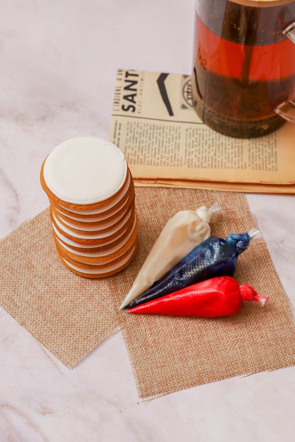 Набор для мастер - класса росписи круглых пряников с покрытием