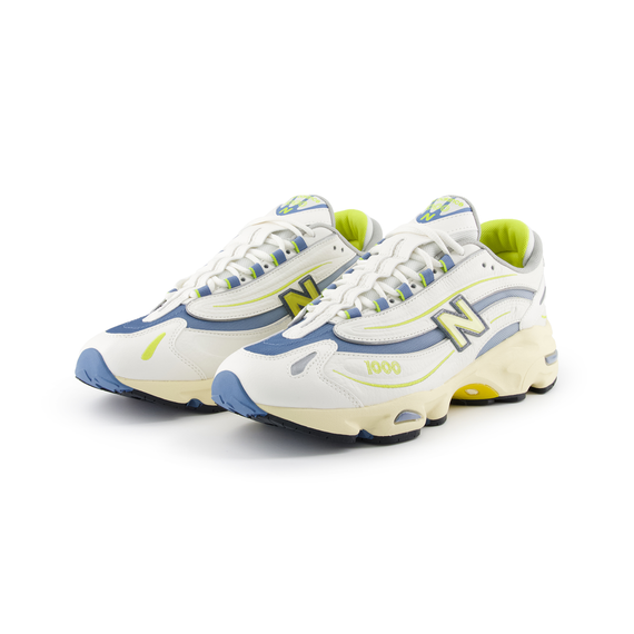 New Balance NB 1000 Повседневная обувь Низкий верх Белый и синий цвет Унисекс