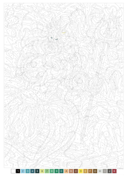Раскраска по номерам Coloriages mysteres Disney - Специальный фильм: Русалочка - La Petite Sirene, 112стр. (предзаказ 01.04.2025)