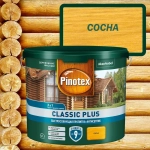 Пропитка декоративная для защиты древесины Pinotex Classic Plus 3 в 1 сосна 2,5 л.