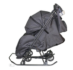 Санки коляска GALAXY KIDS 3-2 С серебро.