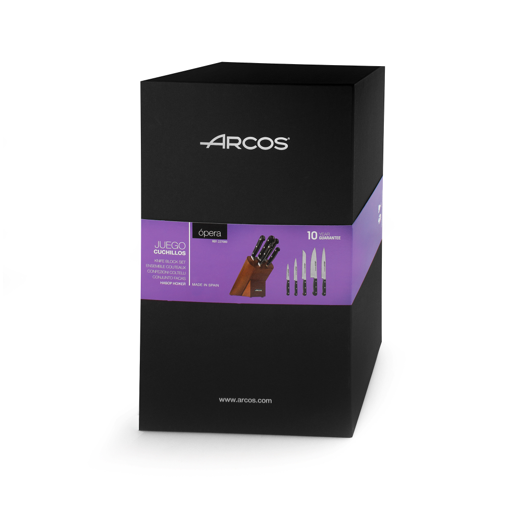 Набор ножей 5шт в подставке Arcos Opera