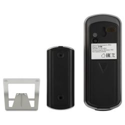 Звонок дверной ЭРА C108 беспроводной серебристо-чёрный 6 мелодий